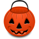 Bucket, pumpkin OrangeRed icon