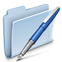 Folder, badged, vector LightSteelBlue icon