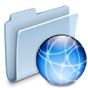Folder, idisk, badged LightSteelBlue icon