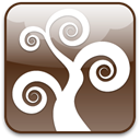 plant, swirly, Tree DimGray icon