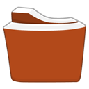 red, Orange, Folder Sienna icon