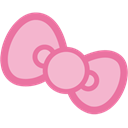 Bow, pink Pink icon