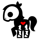 pony Black icon