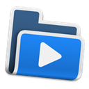 video, Folder, movie, film DodgerBlue icon