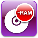 ram, mem, disc, Dvd, memory DarkOrchid icon