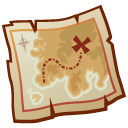 treasure, Map DarkKhaki icon
