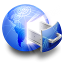 network, Server RoyalBlue icon