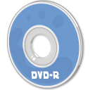 Dvd, disc CornflowerBlue icon