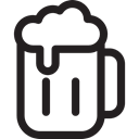 Alcohol, Bar, drink, Jar, food, beer Black icon
