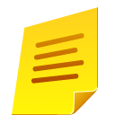 File, document, Text Gold icon