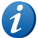 Information, about, Get, Info, toolbar SteelBlue icon