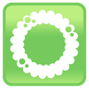 wreath, Iphone, Cell phone, smartphone, mobile phone YellowGreen icon