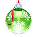 ornament, holly LimeGreen icon
