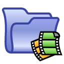 film, video, movie, Folder LightSteelBlue icon