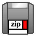 Zip, save, Disk, disc DarkGray icon