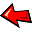 arrowleft Red icon