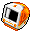 Imac, tangerine Black icon