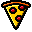 Pizza, slice Black icon