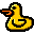 rubber, duckie Gold icon