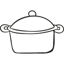 Pots, Kitchen Utensils, Kitchen Utensil, Kitchen Pack, Kitchen Tools Black icon