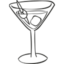 Alcohol, food, cocktails, drink, olive, leisure, drinks Black icon