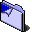 Folder, peel, Blue Lavender icon