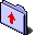 Folder, outgoing Lavender icon
