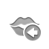 kiss, Left DarkGray icon
