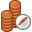 Stacks, coin, writing, Currency, payment, Money, Edit, check out, Cash, Credit card, pay, write, copper Peru icon