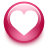love, valentine, Favorite, Heart, pink Firebrick icon
