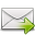 next, send, envelope, mail, Email, Forward, Message, Arrow, ok, right, yes, correct, envelop, Letter Black icon