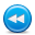 White, rewind, button DodgerBlue icon