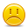 Face, Emoticon, sad, smiley, Emotion Gold icon