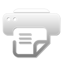 Fax, And, Print, printer Black icon