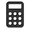 Calculater Black icon