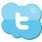 Sn, social network, Social, climate, twitter, weather, Cloud SkyBlue icon