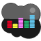 Deezer, weather, climate, Cloud DimGray icon