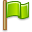 green, flag Black icon