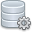 Database, Gear, db LightGray icon