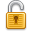 locked, open, Lock, security Goldenrod icon