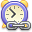 time, alarm clock, Clock, Link, Alarm, history Black icon
