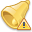 bell, exclamation, Error, warning, wrong, Alert Khaki icon