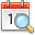 date, Schedule, Calendar, magnify Black icon