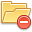 Del, remove, delete, Folder Khaki icon