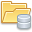 Database, Folder, db Khaki icon