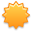 weather, sun, climate Goldenrod icon