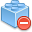 remove, delete, module, Lego, Brick, Del CornflowerBlue icon