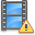 wrong, Alert, warning, movie, film, exclamation, Error, video DimGray icon