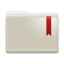 Favorite, bookmark, Folder Silver icon