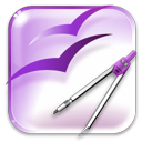 Openofficeorg, Painting, Draw, paint Lavender icon